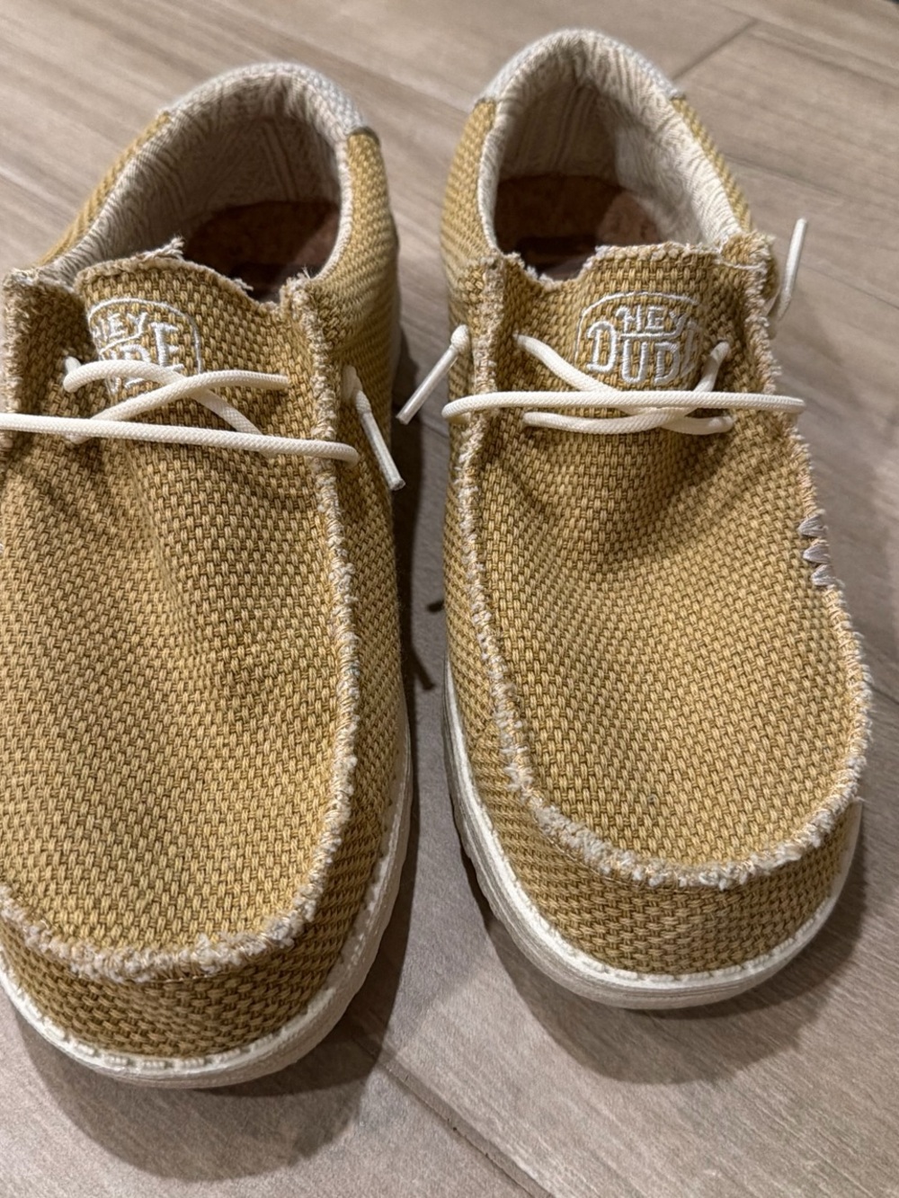 Hey Dude Kids Slip-On Sneakers in Mustard Yellow